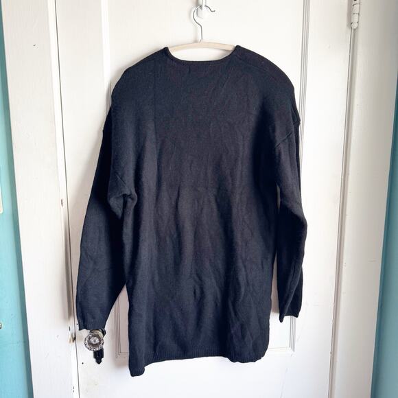 VTG L’EAU VIVE Vintage Wool Angora Rabbit Hair Gold Pearl Bow Sweater Medium M - Picture 5 of 5